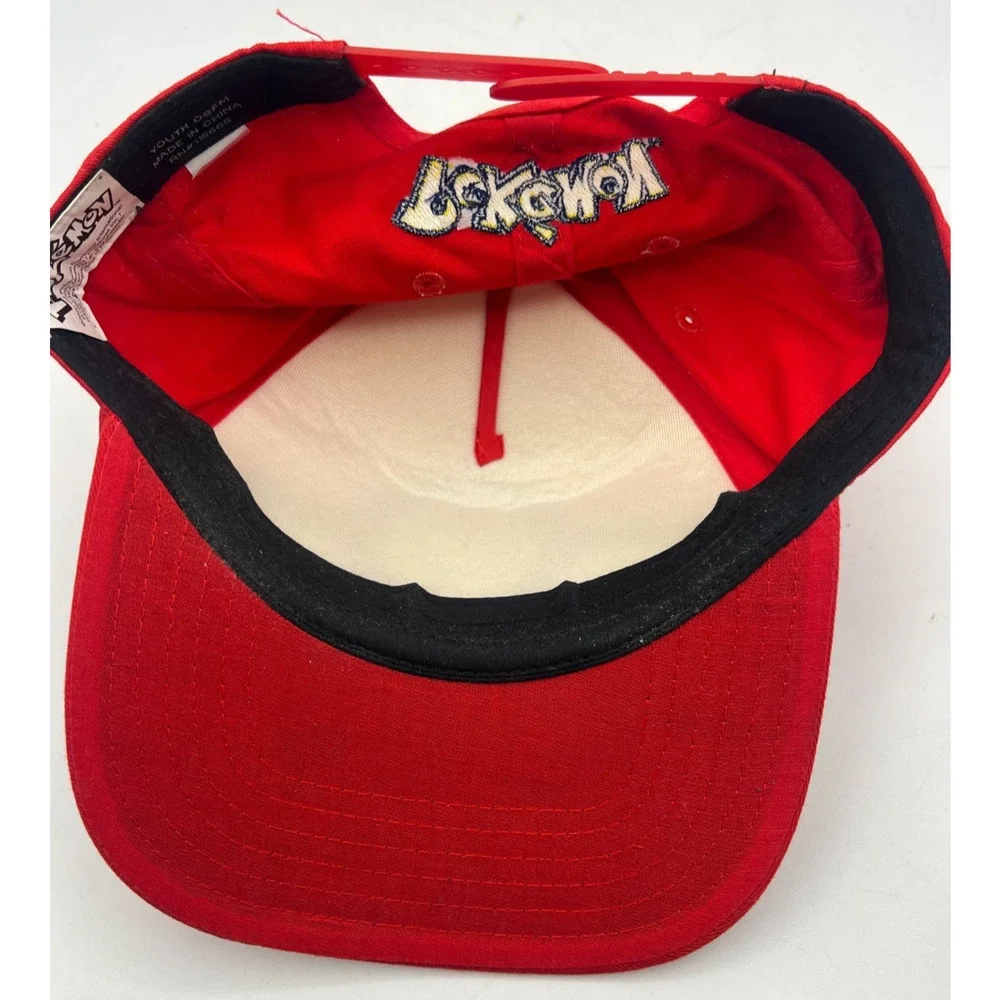 Pokemon Poke Ball Youth OSFM Snapback Hat Red White Nintendo Cap Adjustable